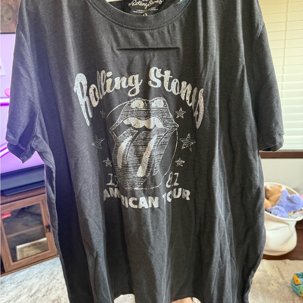 Maurices Black Rolling Stones Graphic Tee